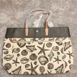 NWT - Coach Large Beach Sea Shell Travel Tote Bag